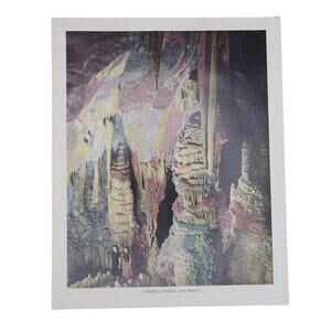 Scenic Grandeur of the West Print Carlsbad Caverns New Mexico Tinted 1943